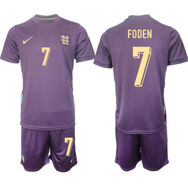 Men 2024-2025 Season England away purple #7 Soccer Jerseys->england jersey->Soccer Country Jersey